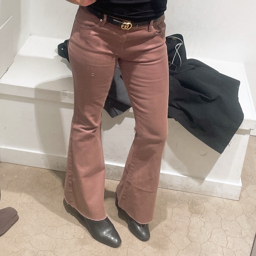 PacSun Brown Stretch Low Rise Flare Jeans